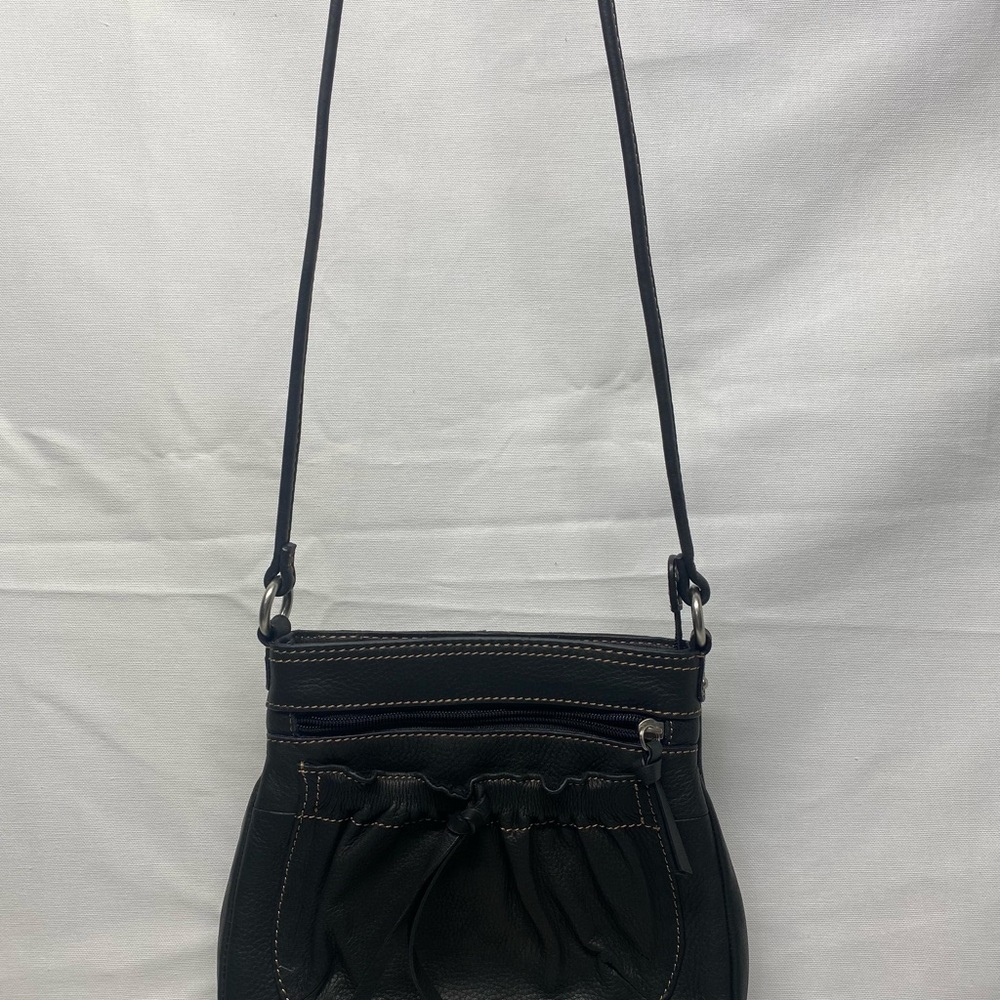 Fossil Black Leather Crossbody Bag
